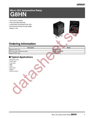 G8HN-1C2T-R-DC12 datasheet  